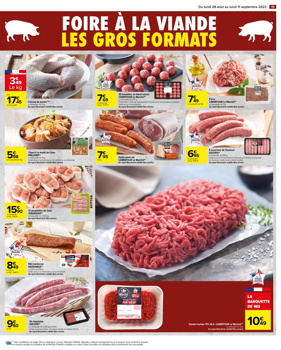 Catalogue Carrefour 28 Août – 11 Septembre 2023 Page 15