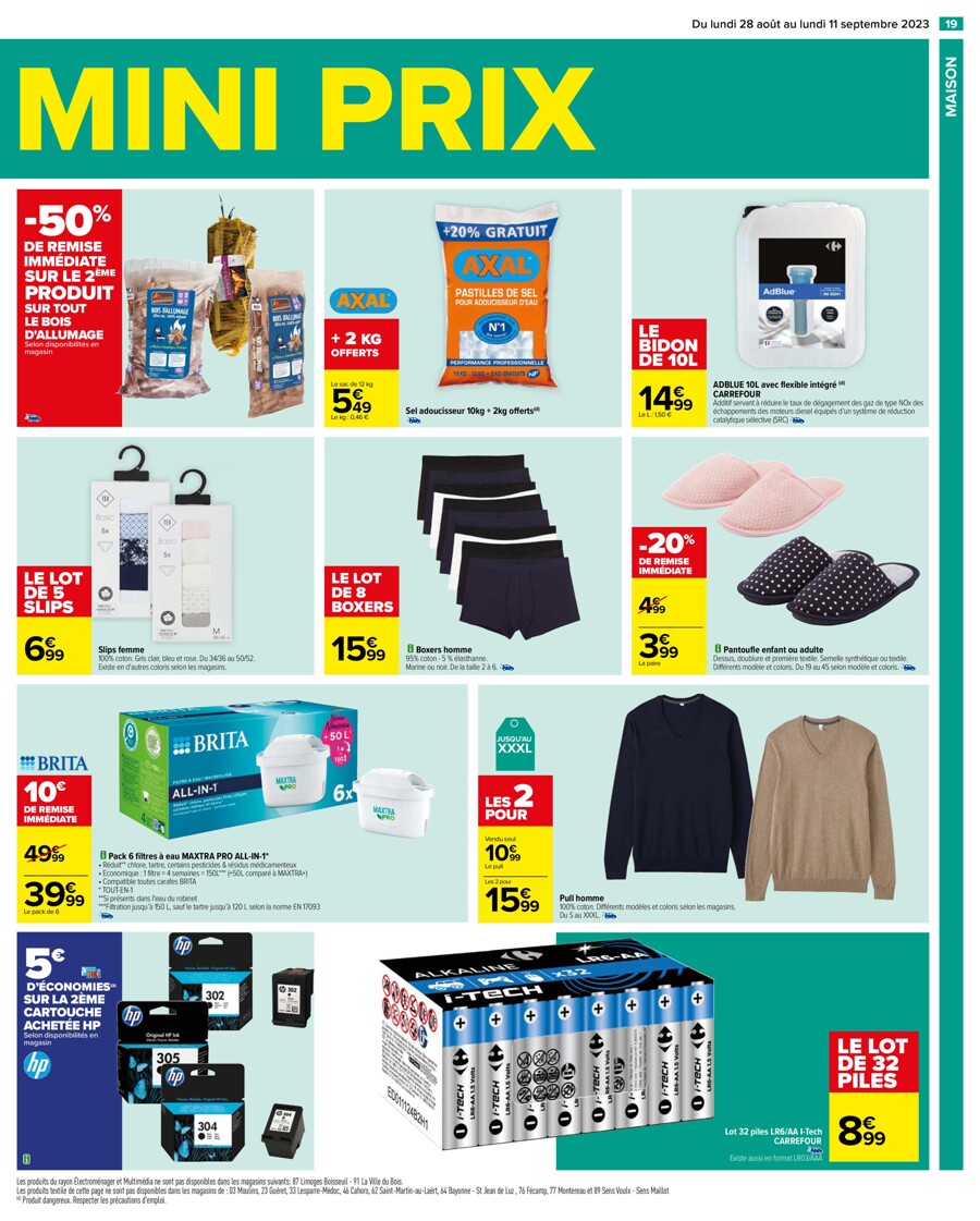 Catalogue Carrefour 28 Août – 11 Septembre 2023 Page 21