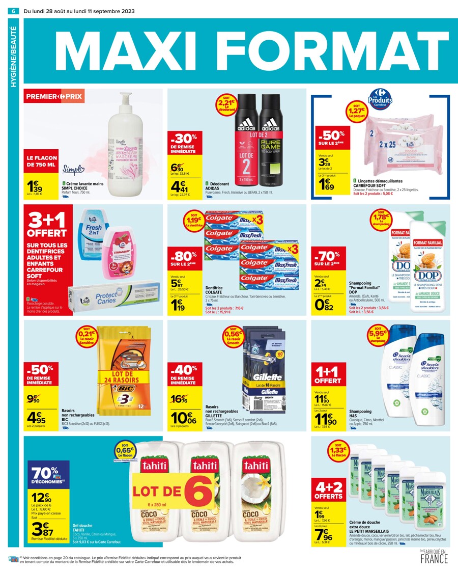 Catalogue Carrefour 28 Août – 11 Septembre 2023 Page 6