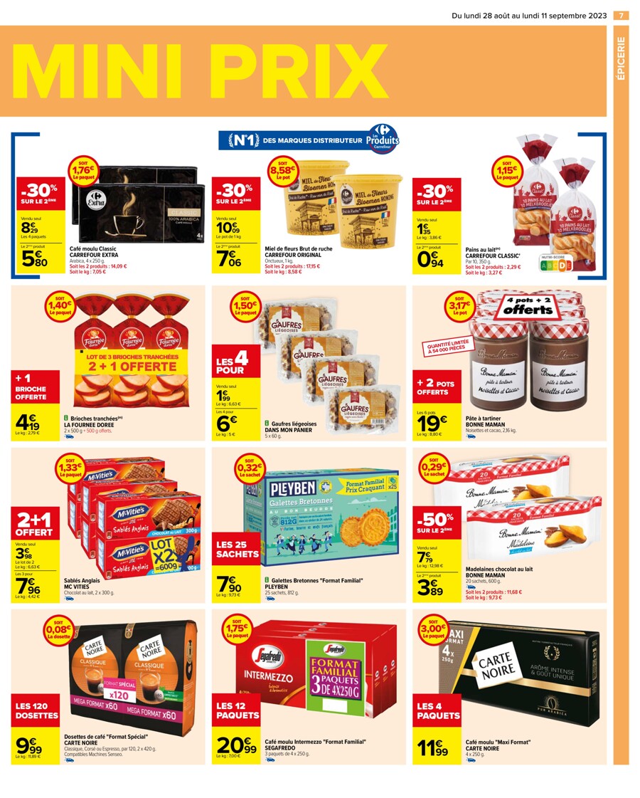Catalogue Carrefour 28 Août – 11 Septembre 2023 Page 7