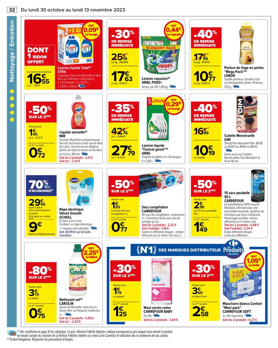 Catalogue Carrefour 30 Octobre – 13 Novembre 2023 Page 36