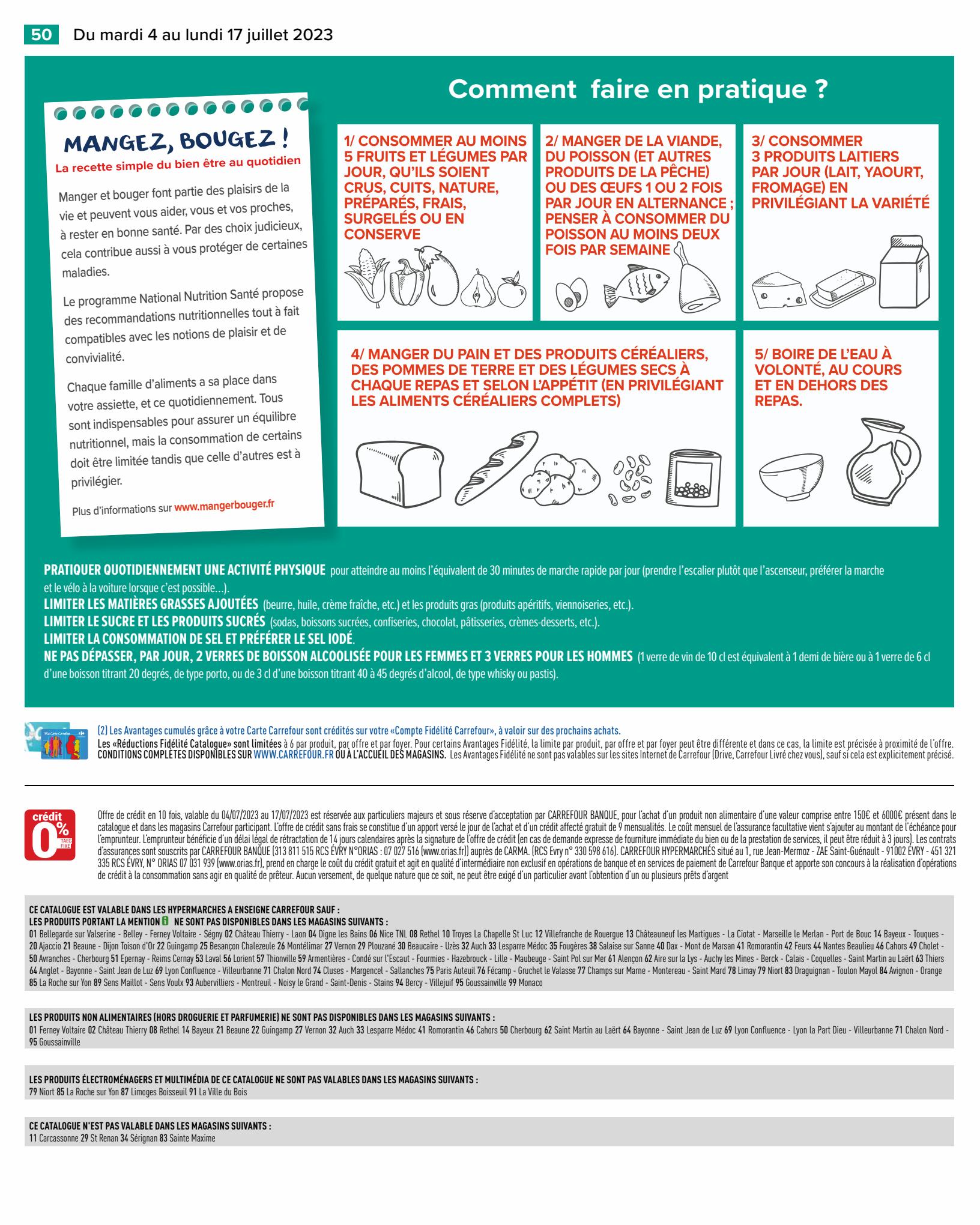 Catalogue Carrefour 4 – 17 Juillet 2023 Page 58