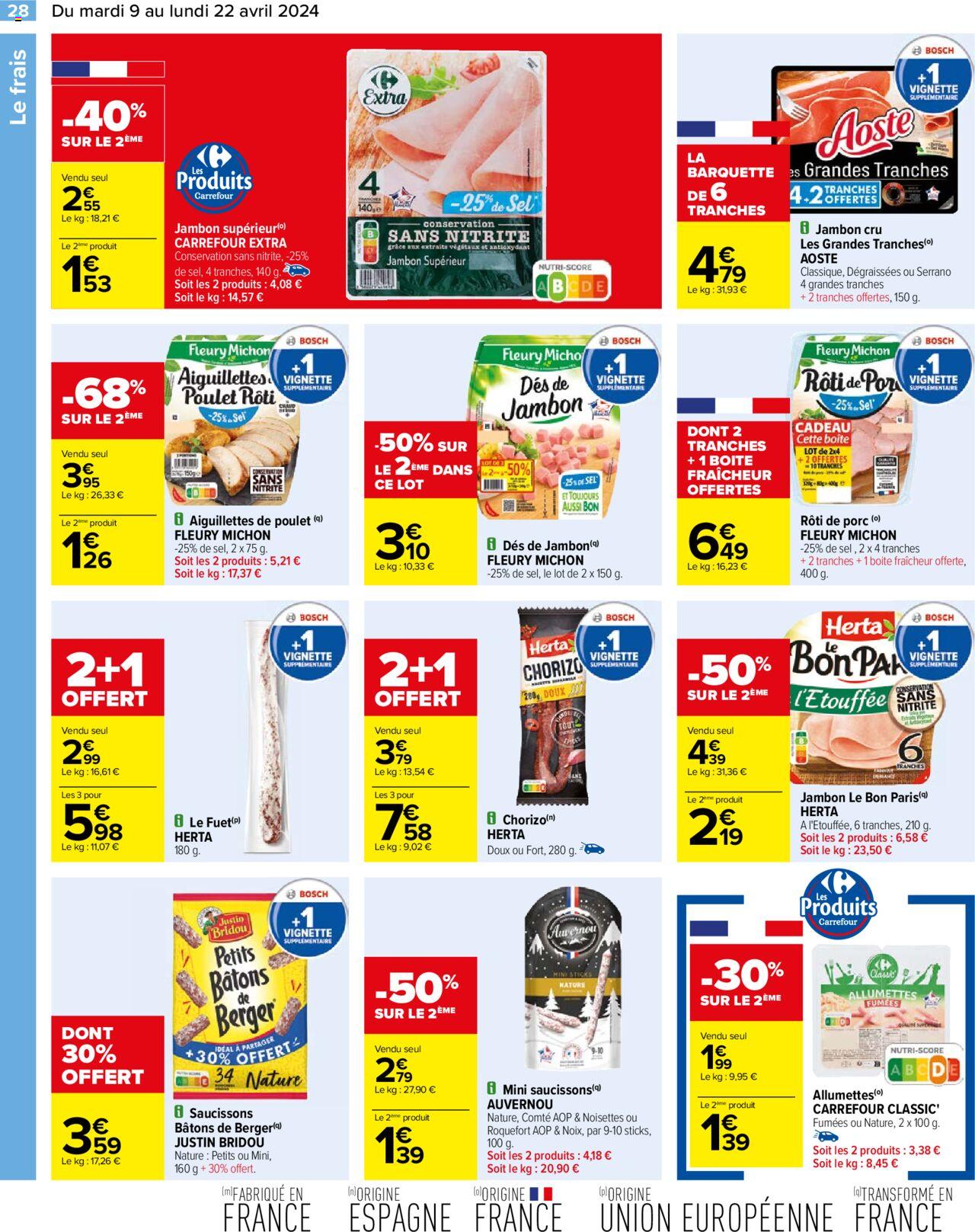 Catalogue Carrefour 9 – 22 Avril 2024 Page 30