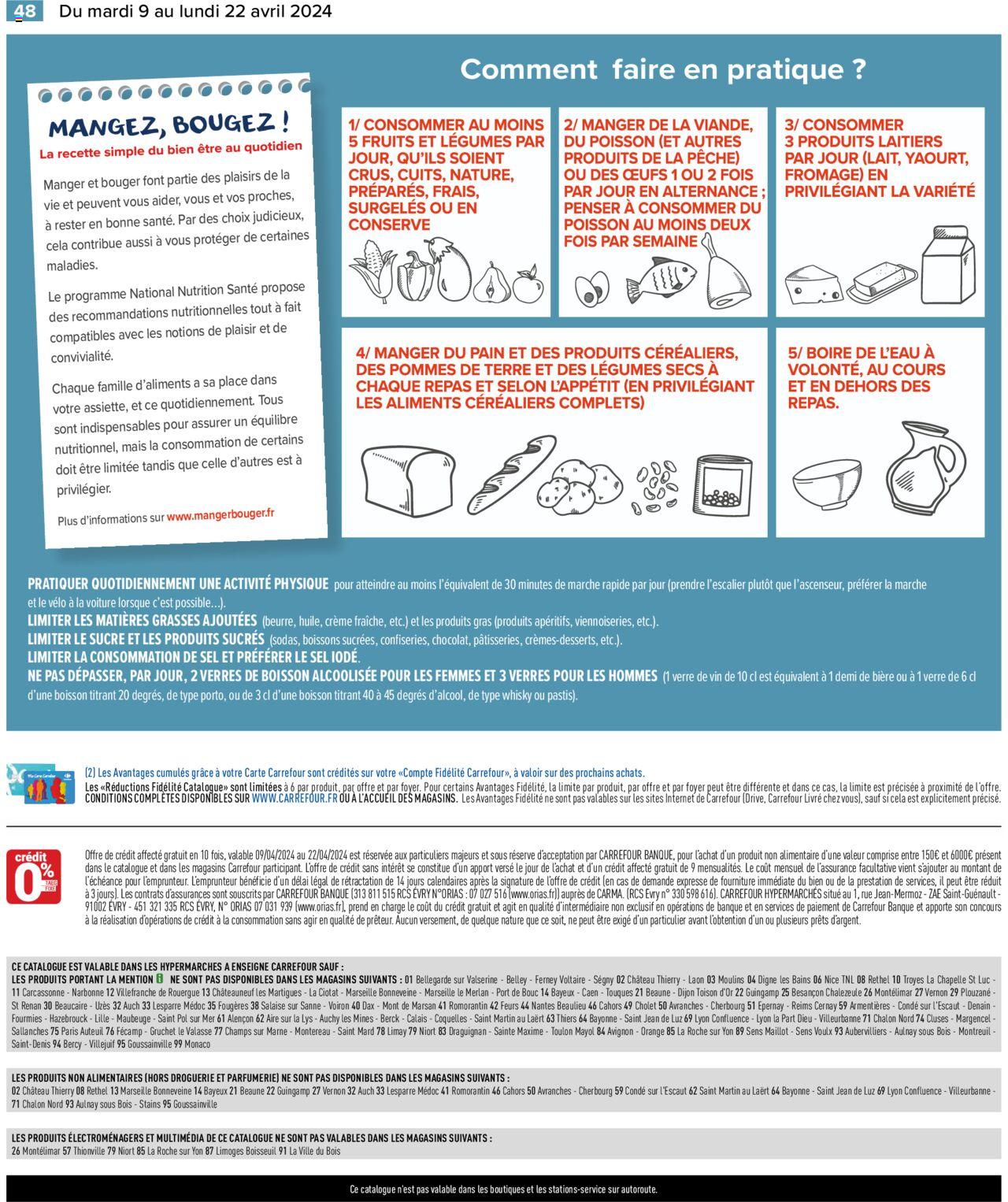 Catalogue Carrefour 9 – 22 Avril 2024 Page 50
