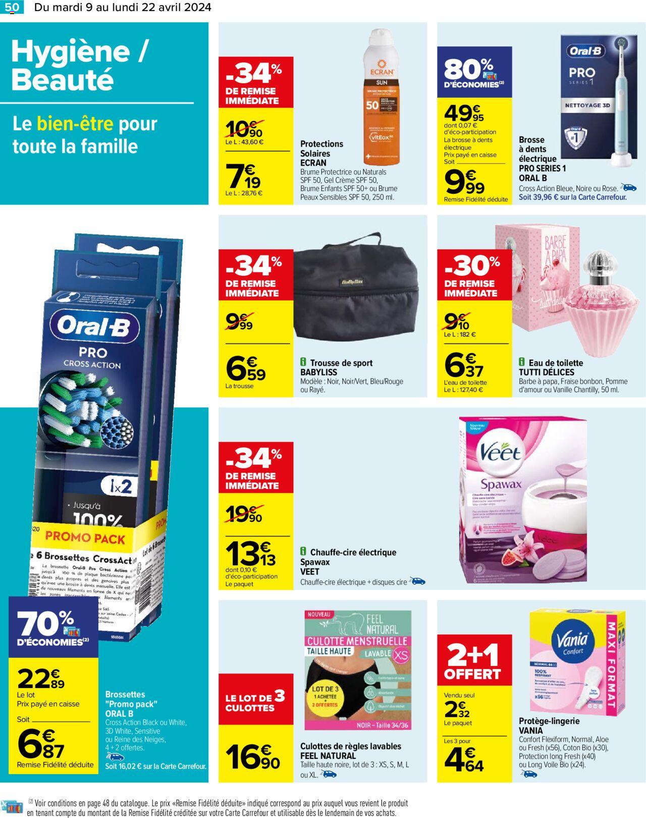 Catalogue Carrefour 9 – 22 Avril 2024 Page 52