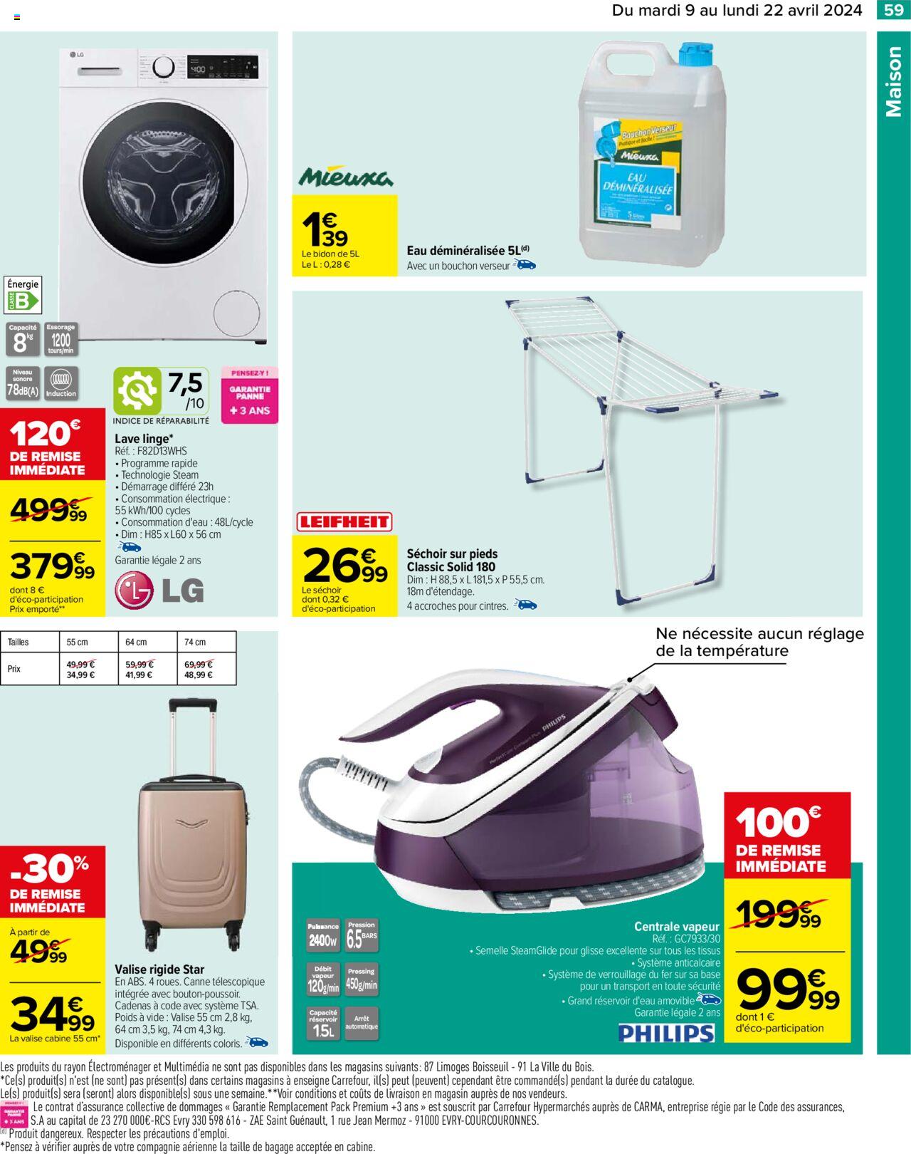 Catalogue Carrefour 9 – 22 Avril 2024 Page 61