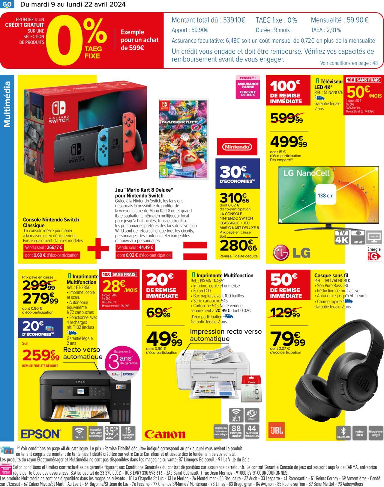 Catalogue Carrefour 9 – 22 Avril 2024 Page 62