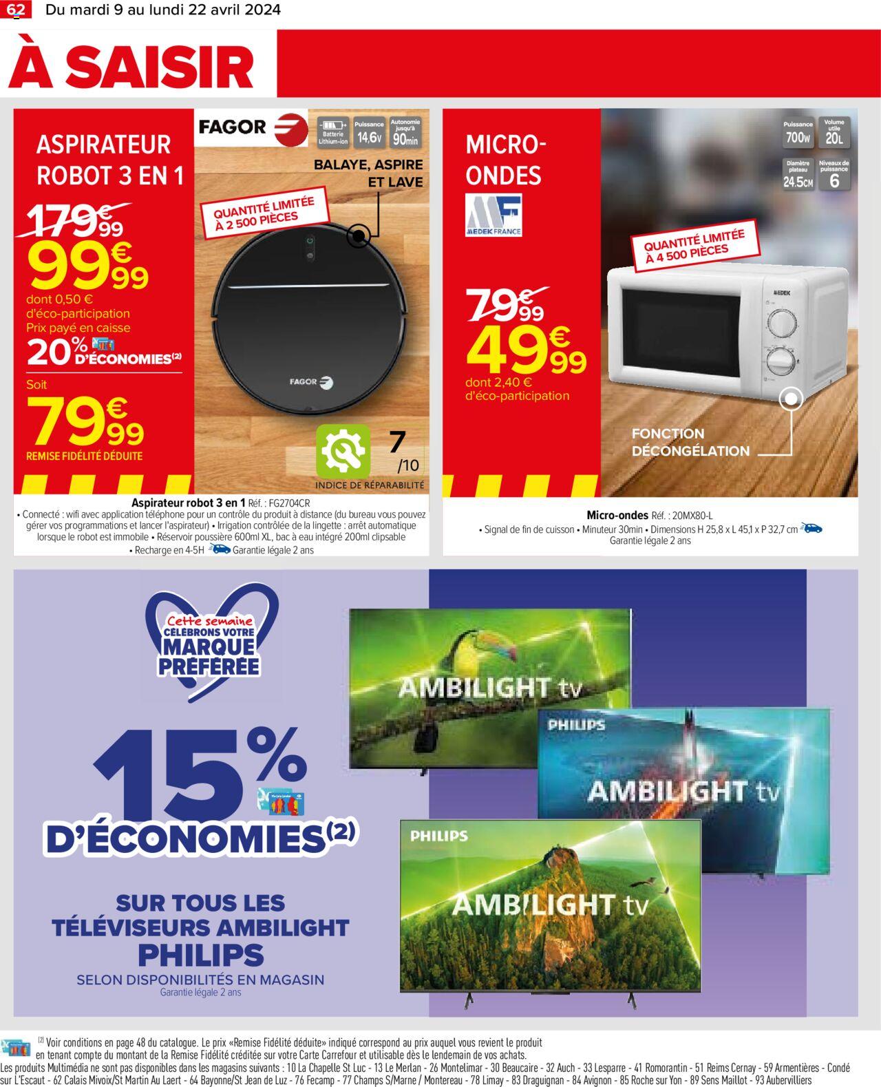 Catalogue Carrefour 9 – 22 Avril 2024 Page 64