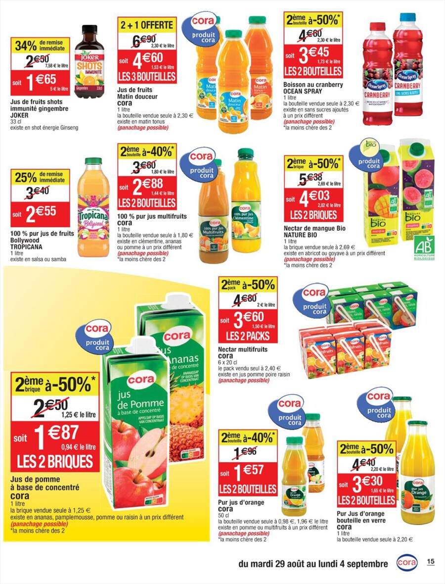 Catalogue Cora 29 Août – 4 Septembre 2023 Page 15