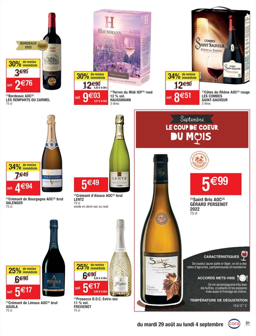 Catalogue Cora 29 Août – 4 Septembre 2023 Page 31