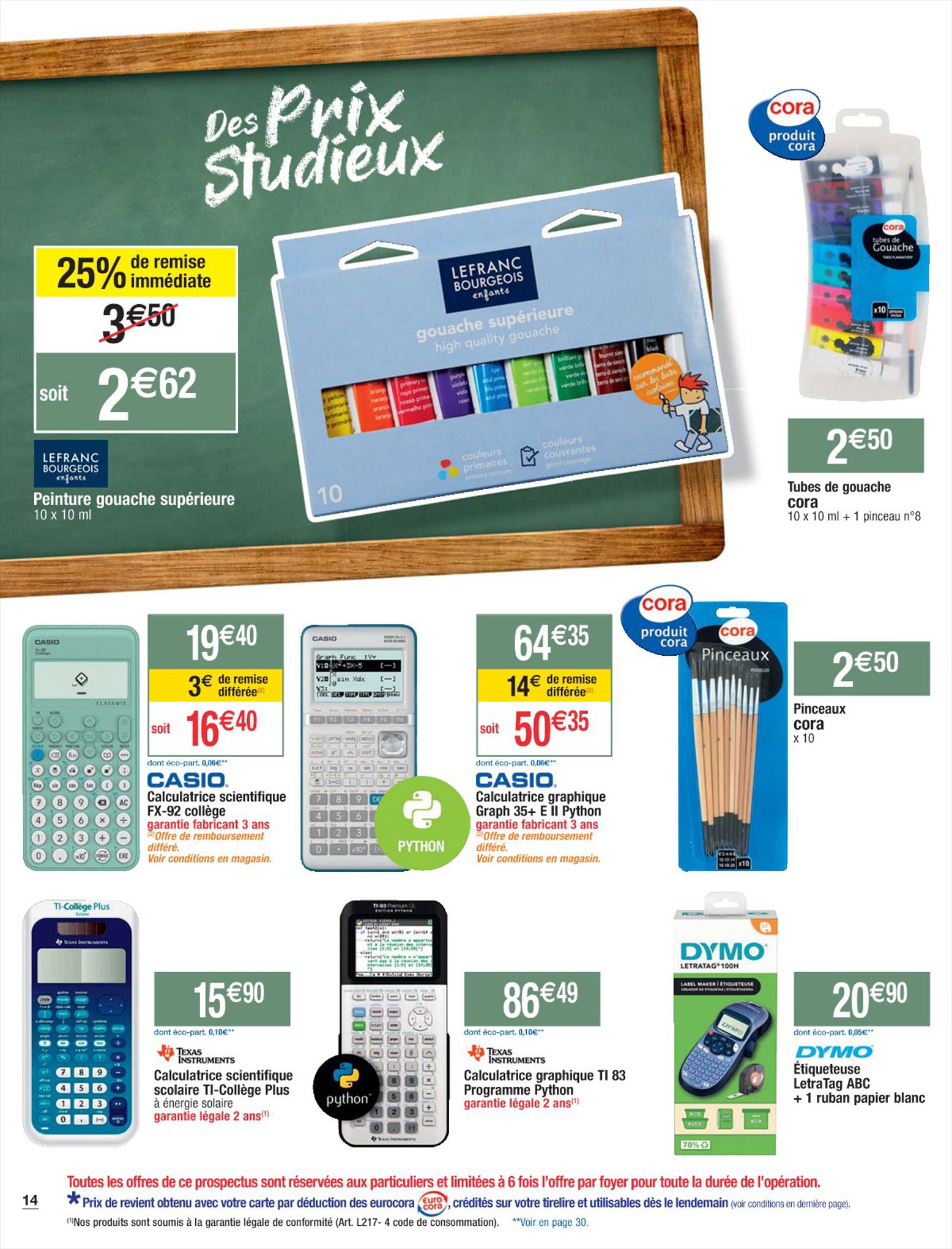 Catalogue Cora 8 Août – 2 Septembre 2023 Page 14