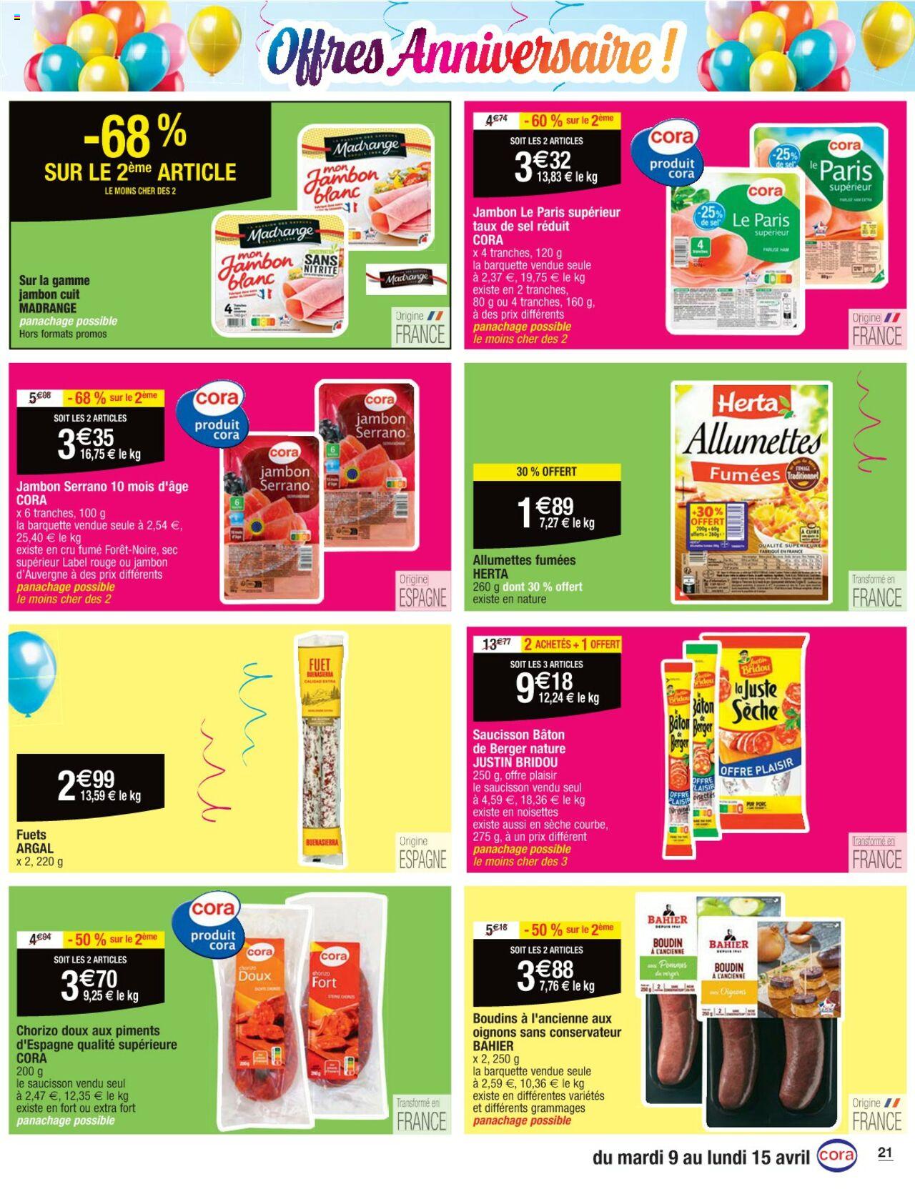 Catalogue Cora 9 – 15 Avril 2024 Page 21