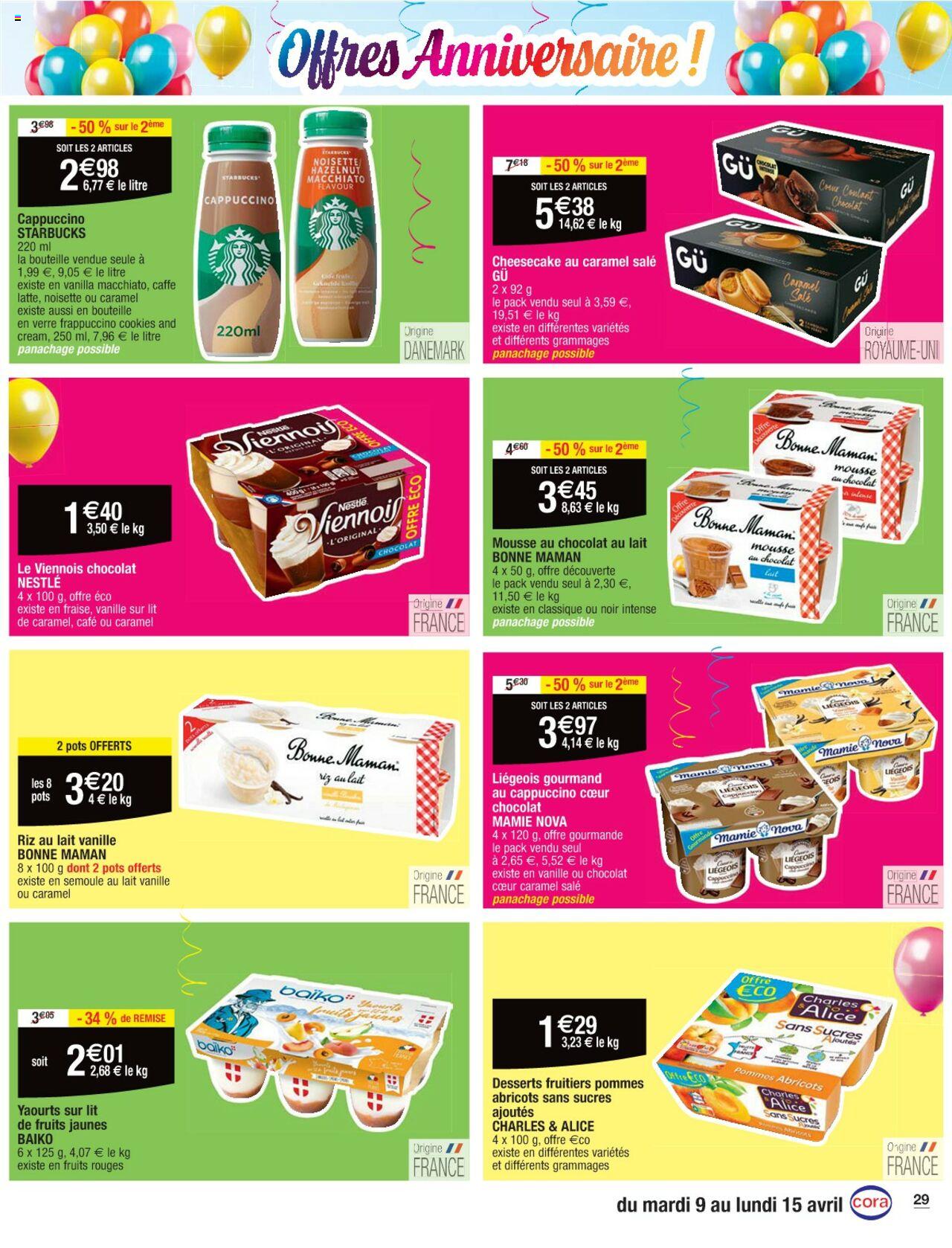 Catalogue Cora 9 – 15 Avril 2024 Page 29