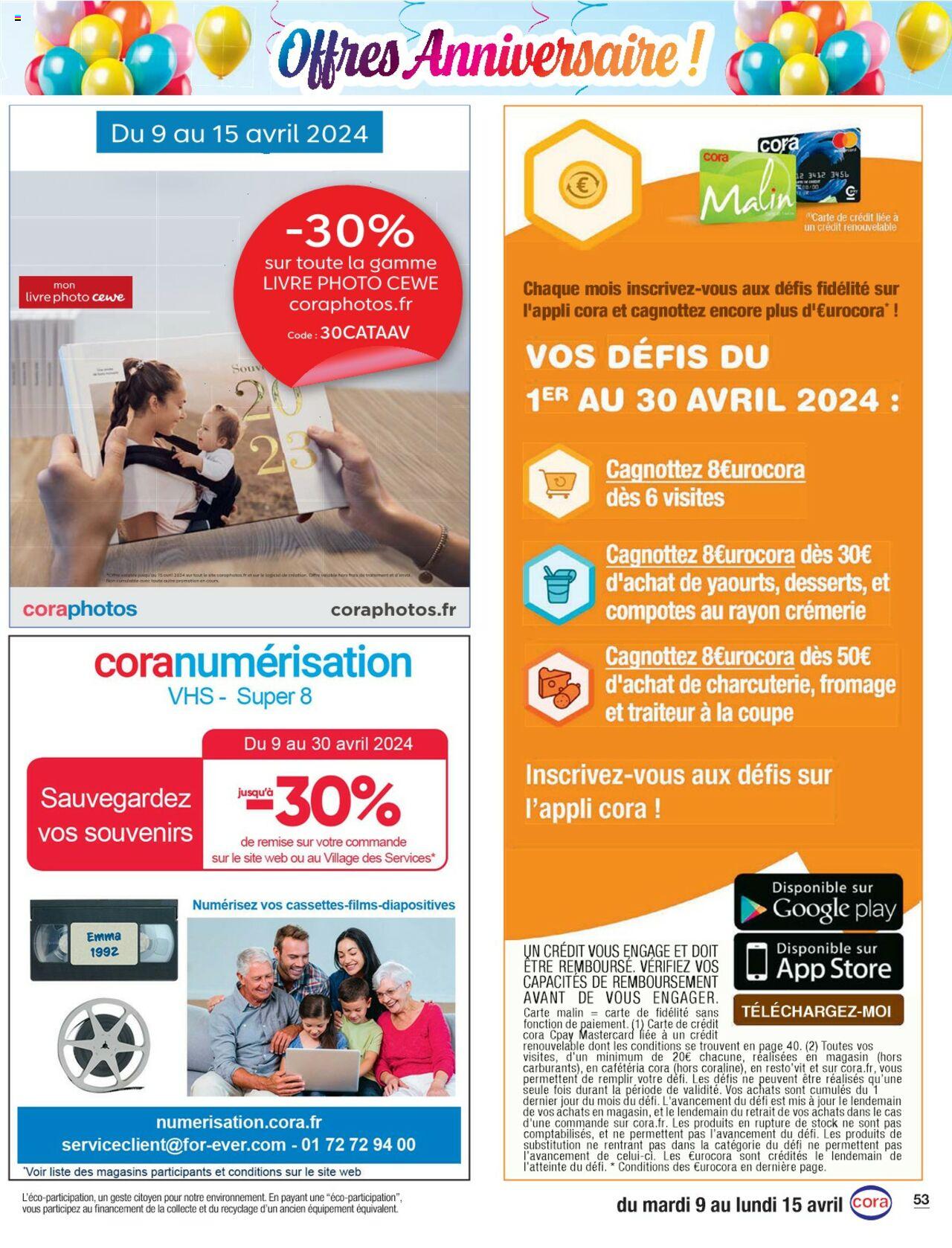 Catalogue Cora 9 – 15 Avril 2024 Page 53