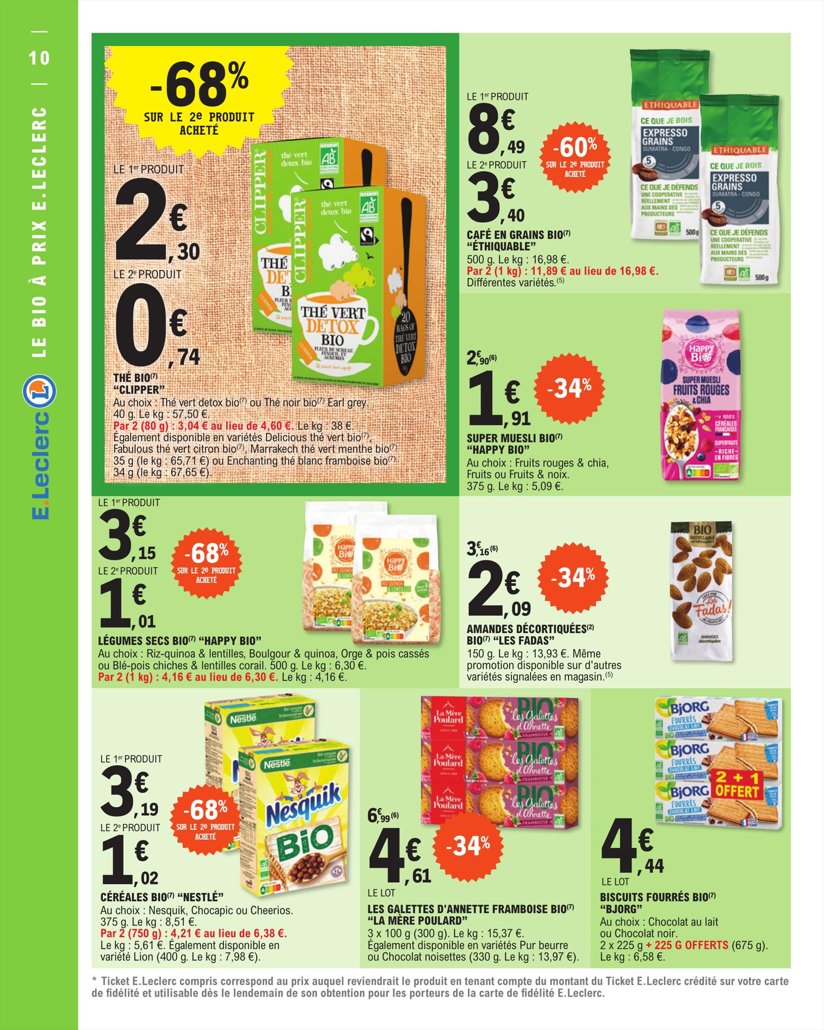 Catalogue E.leclerc 1 – 12 Août 2023 Page 10