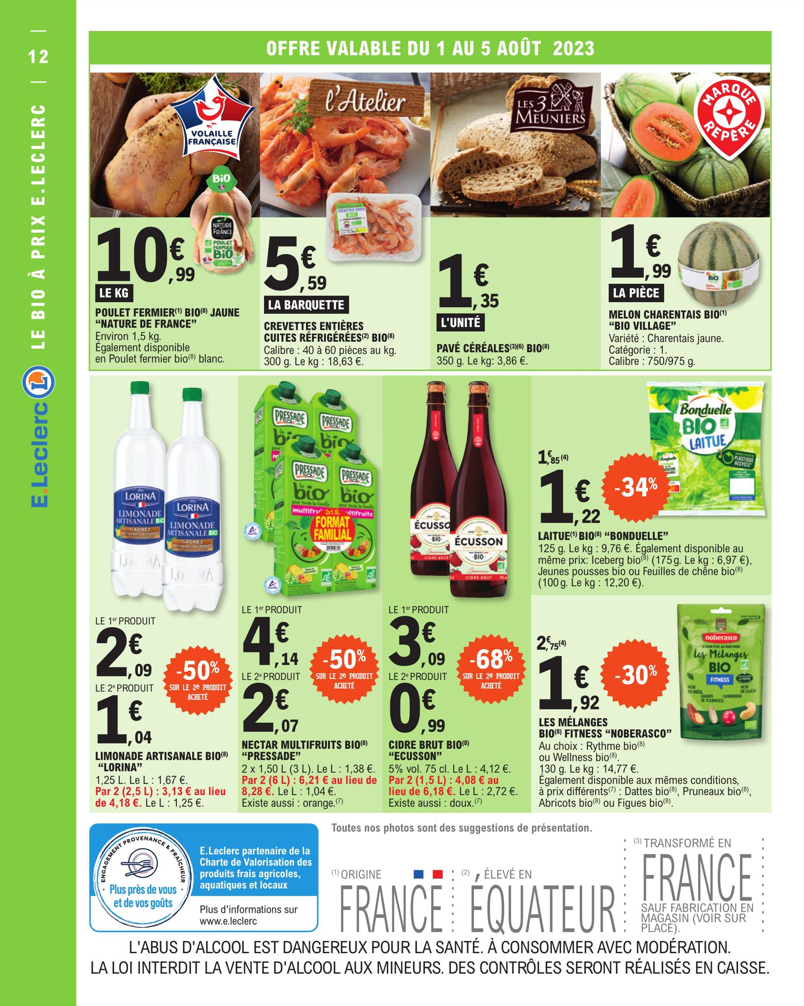 Catalogue E.leclerc 1 – 12 Août 2023 Page 12