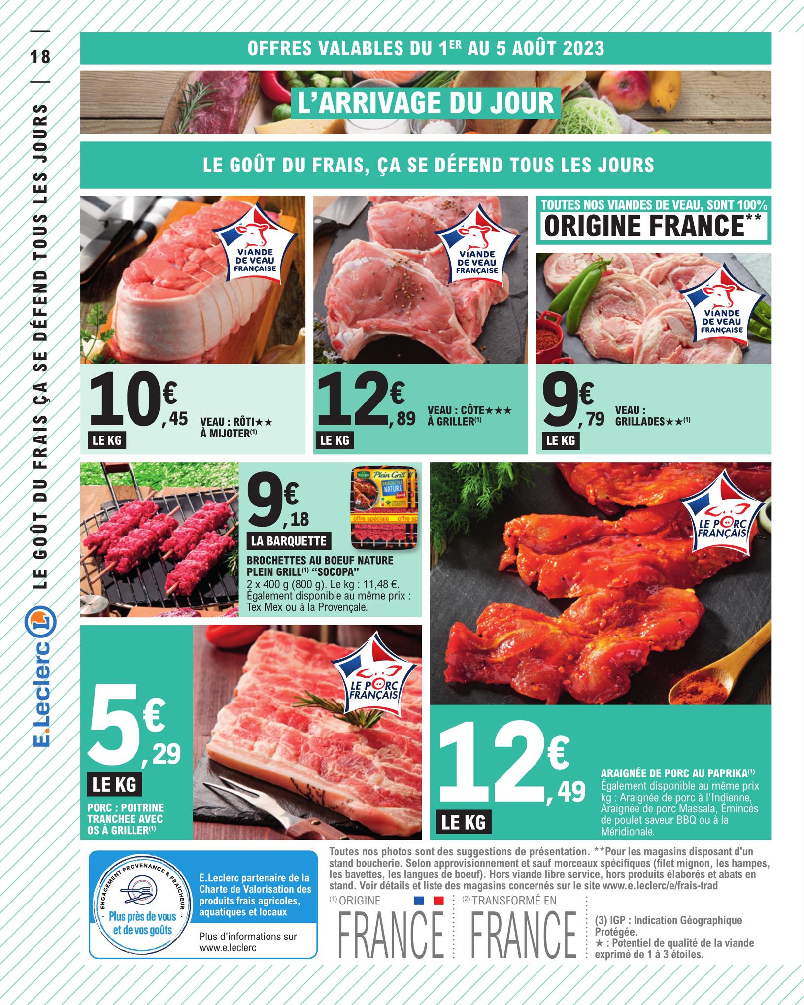 Catalogue E.leclerc 1 – 12 Août 2023 Page 18