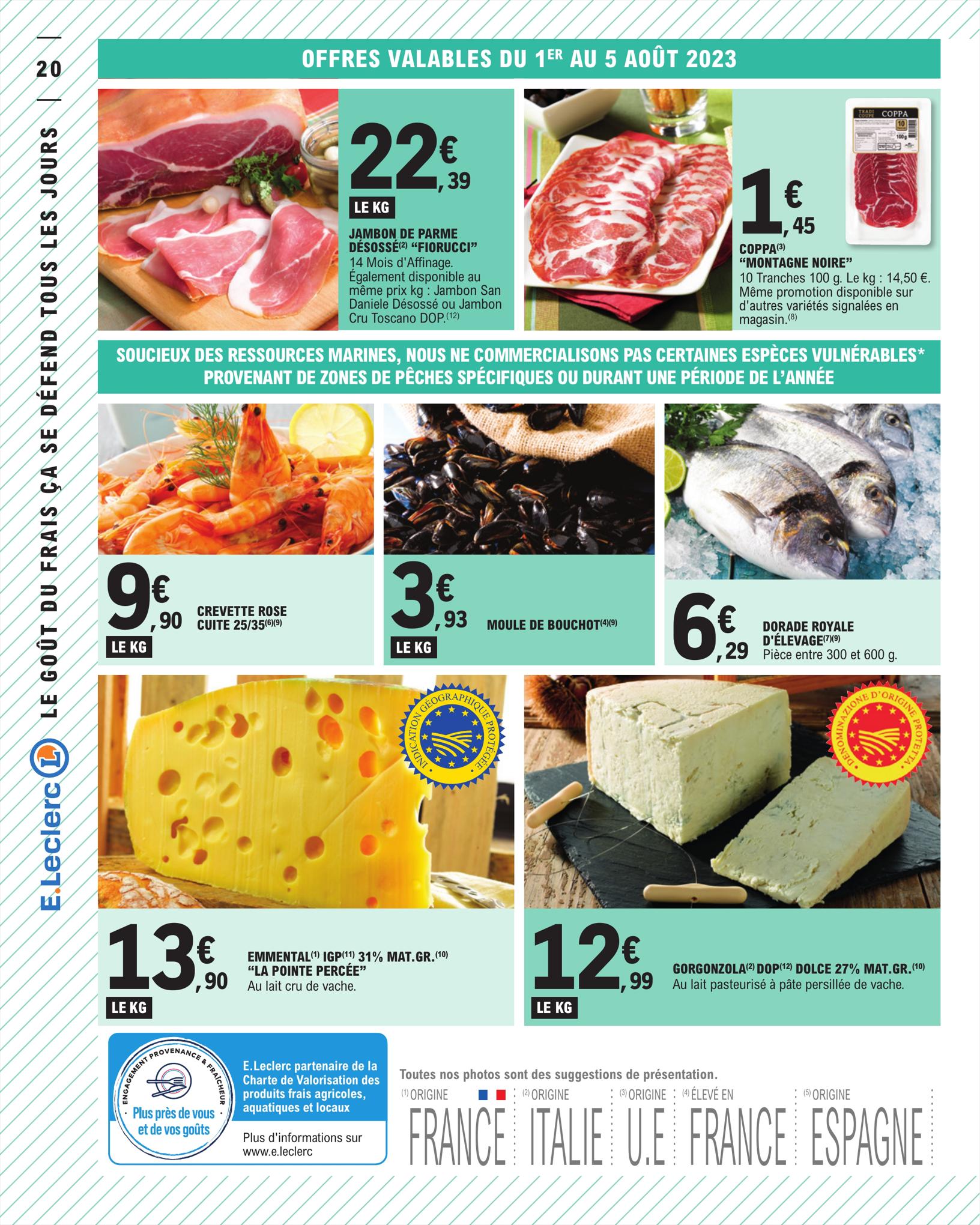 Catalogue E.leclerc 1 – 12 Août 2023 Page 20