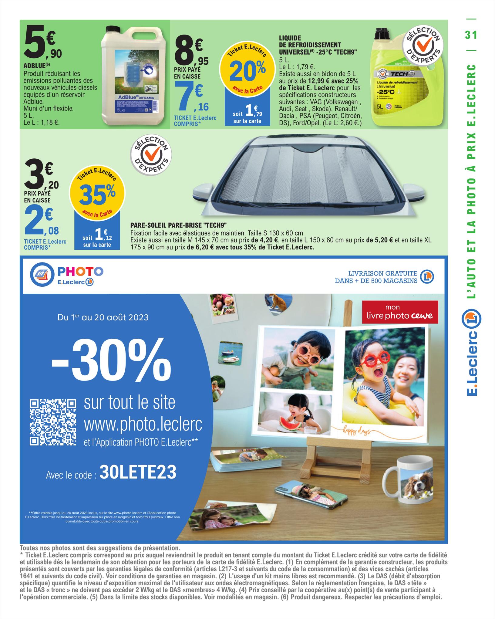 Catalogue E.leclerc 1 – 12 Août 2023 Page 31