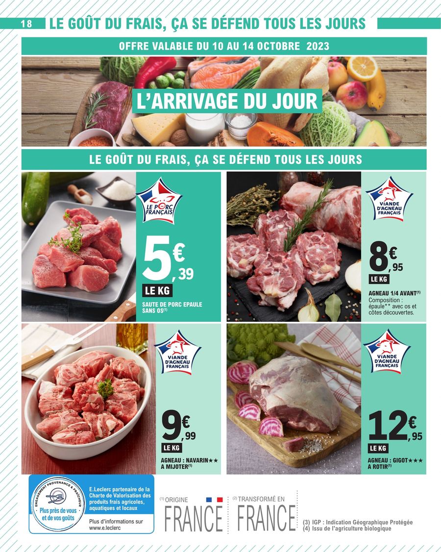 Catalogue E.leclerc 10 – 21 Octobre 2023 Page 18