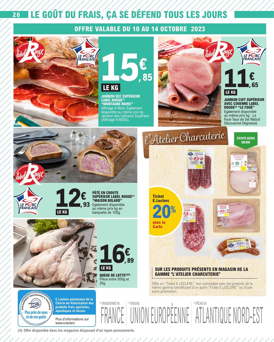 Catalogue E.leclerc 10 – 21 Octobre 2023 Page 20