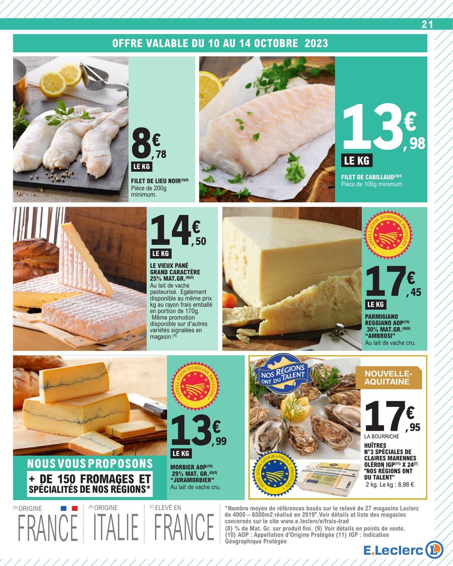 Catalogue E.leclerc 10 – 21 Octobre 2023 Page 21