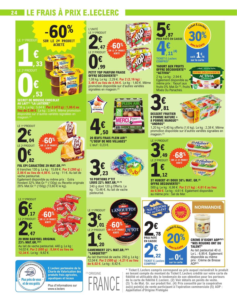 Catalogue E.leclerc 10 – 21 Octobre 2023 Page 24