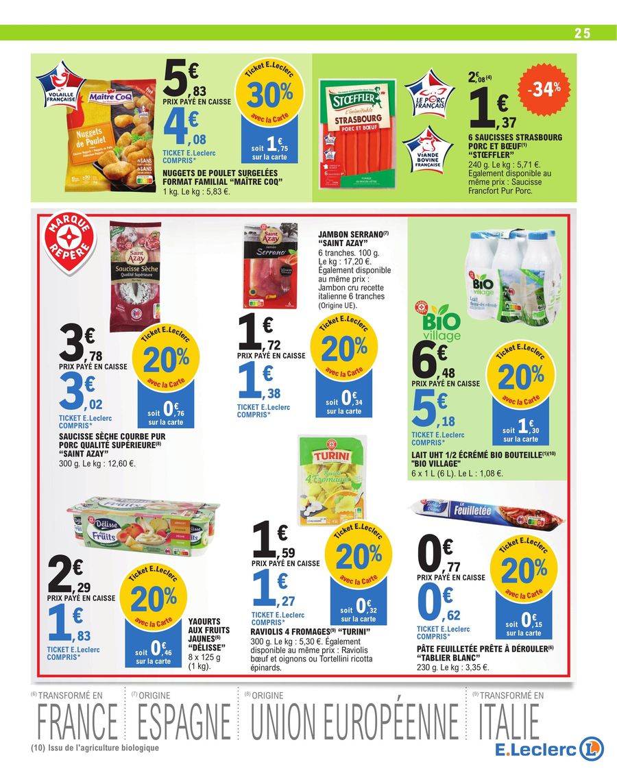Catalogue E.leclerc 10 – 21 Octobre 2023 Page 25