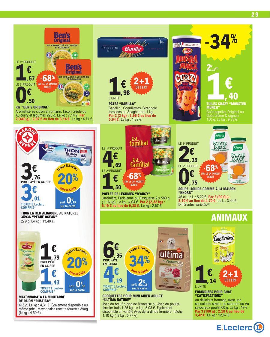 Catalogue E.leclerc 10 – 21 Octobre 2023 Page 29