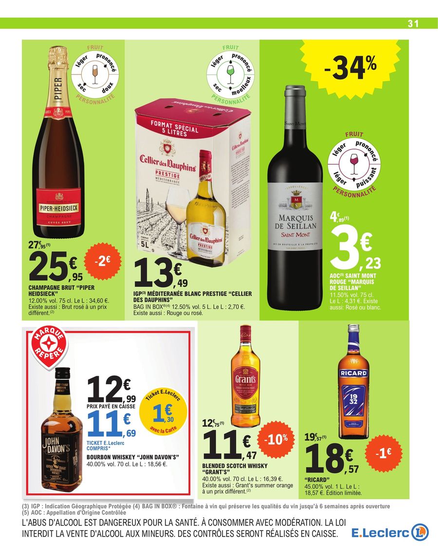 Catalogue E.leclerc 10 – 21 Octobre 2023 Page 31