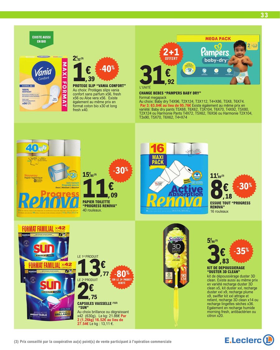 Catalogue E.leclerc 10 – 21 Octobre 2023 Page 33
