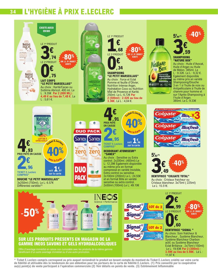 Catalogue E.leclerc 10 – 21 Octobre 2023 Page 34