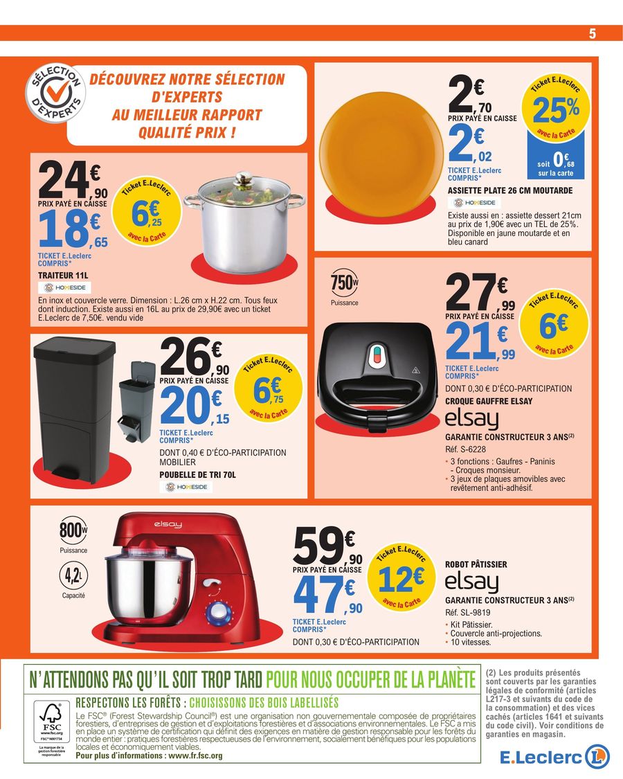 Catalogue E.leclerc 10 – 21 Octobre 2023 Page 5