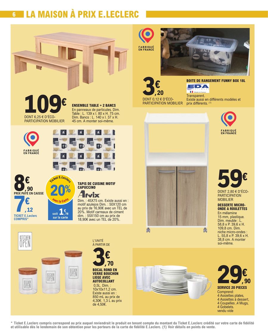 Catalogue E.leclerc 10 – 21 Octobre 2023 Page 6