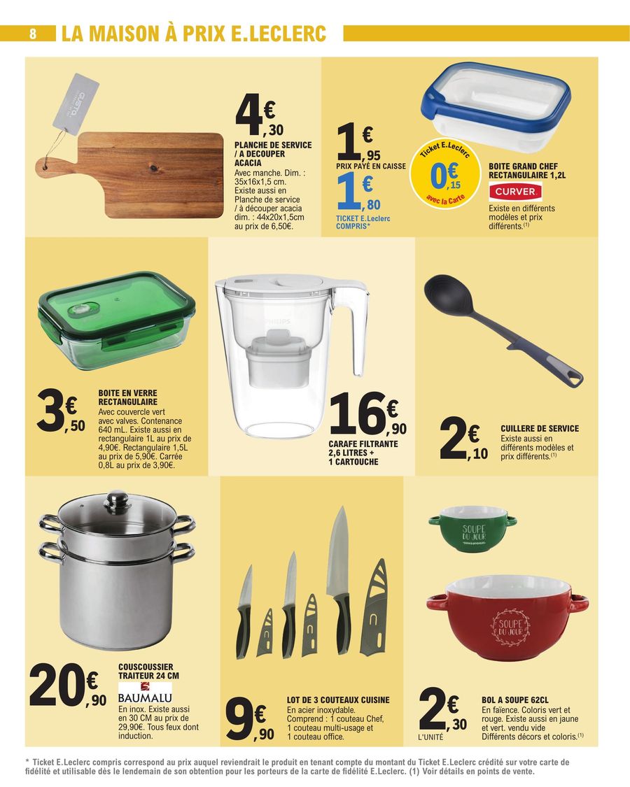 Catalogue E.leclerc 10 – 21 Octobre 2023 Page 8
