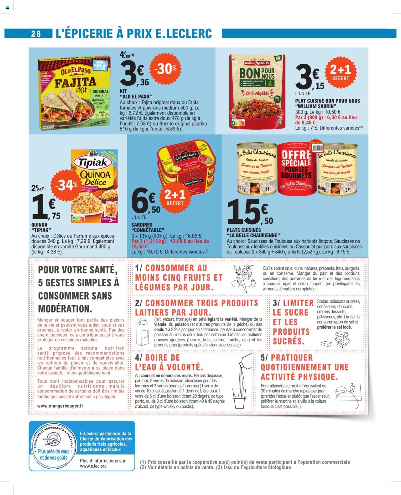 Catalogue E.leclerc 13 – 24 Février 2024 Page 28