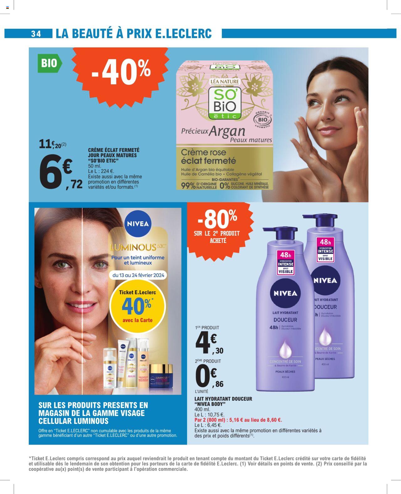 Catalogue E.leclerc 13 – 24 Février 2024 Page 34