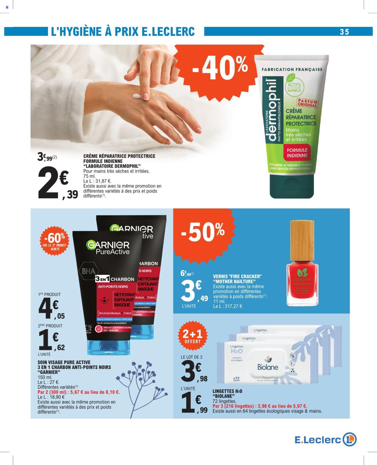 Catalogue E.leclerc 13 – 24 Février 2024 Page 35