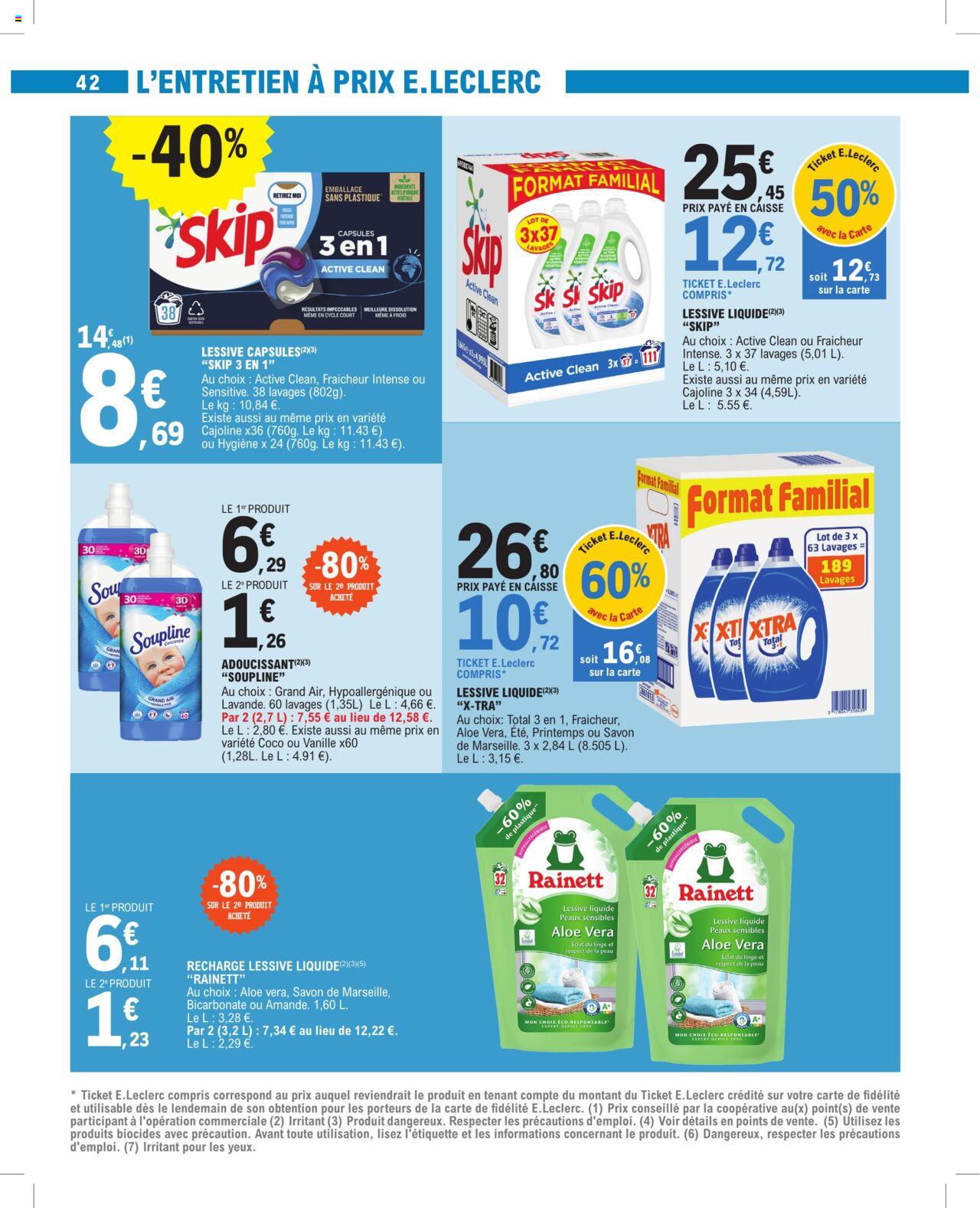 Catalogue E.leclerc 13 – 24 Février 2024 Page 42
