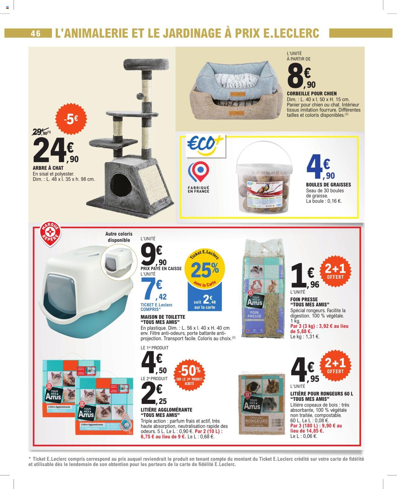 Catalogue E.leclerc 13 – 24 Février 2024 Page 46