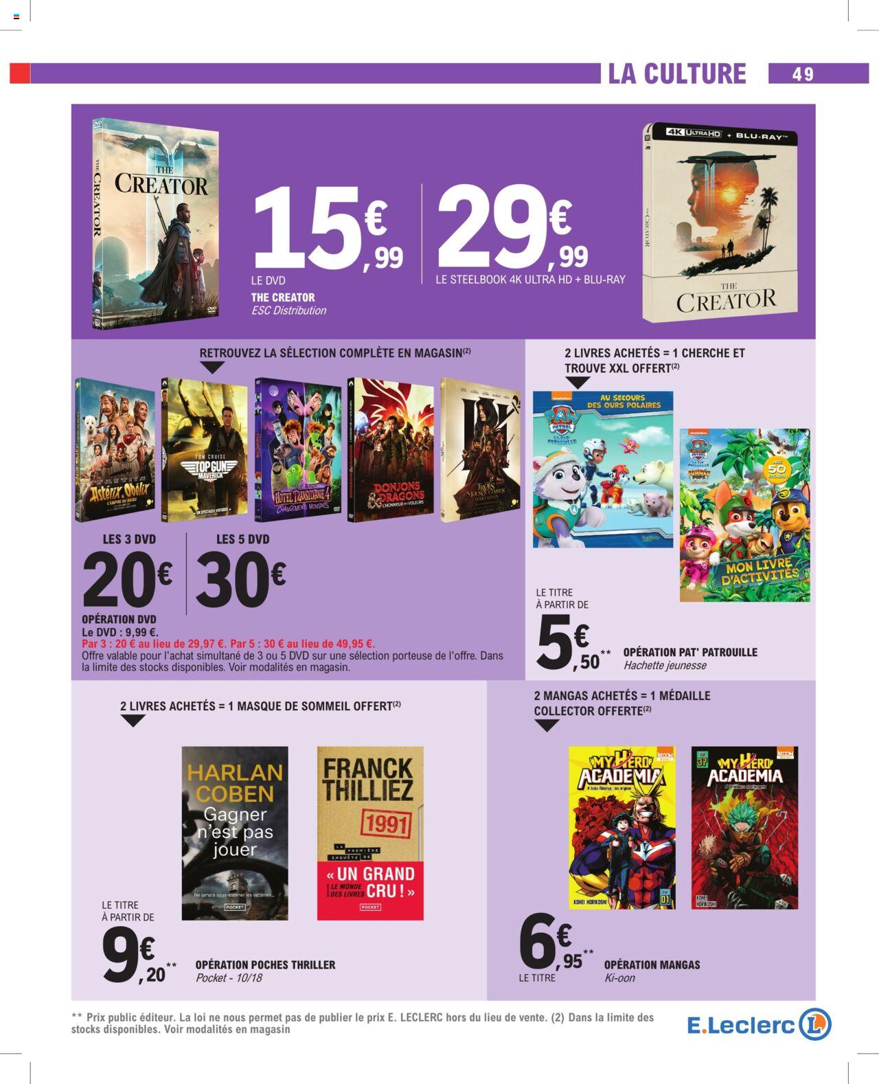 Catalogue E.leclerc 13 – 24 Février 2024 Page 49
