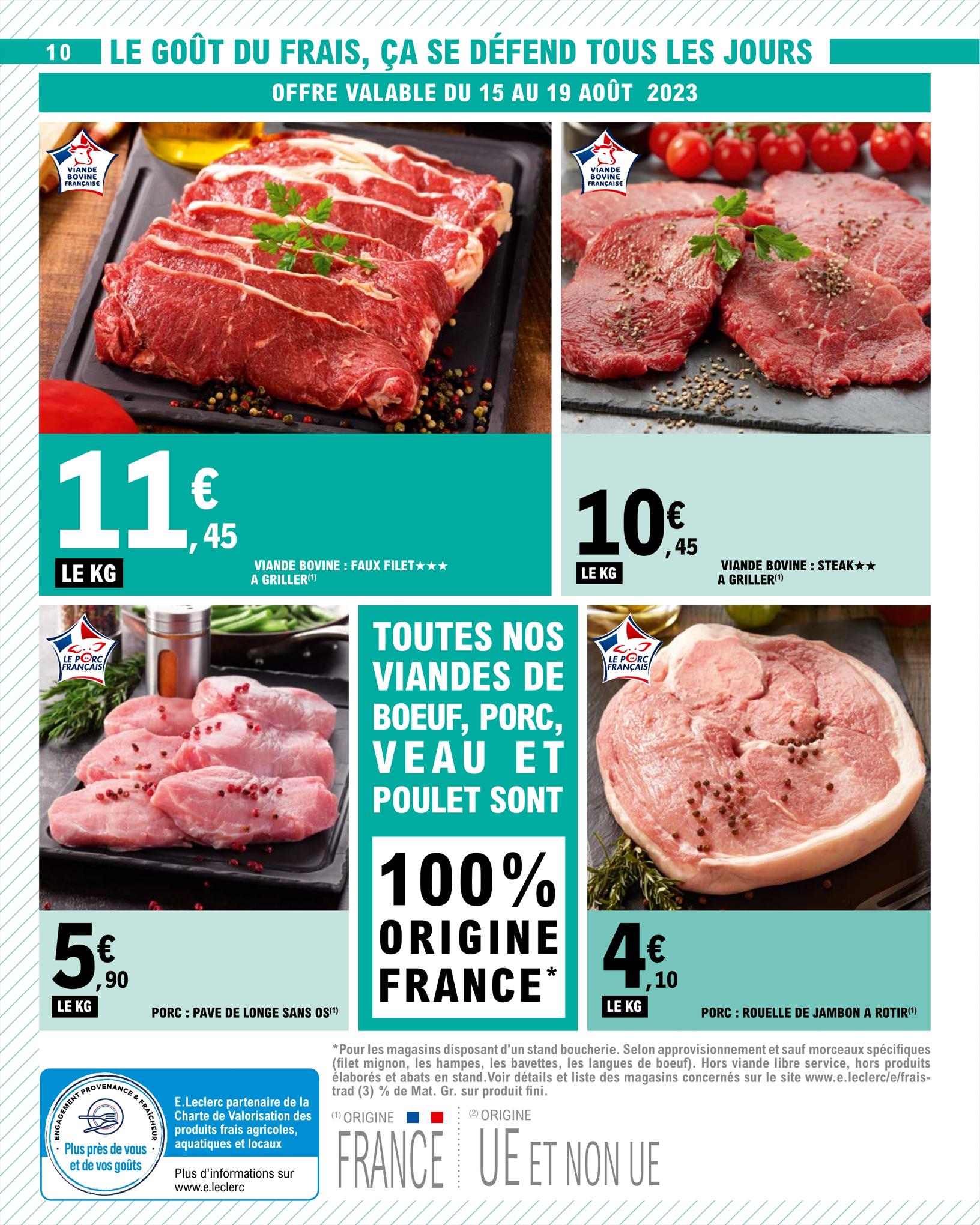 Catalogue E.leclerc 15 – 26 Août 2023 Page 10