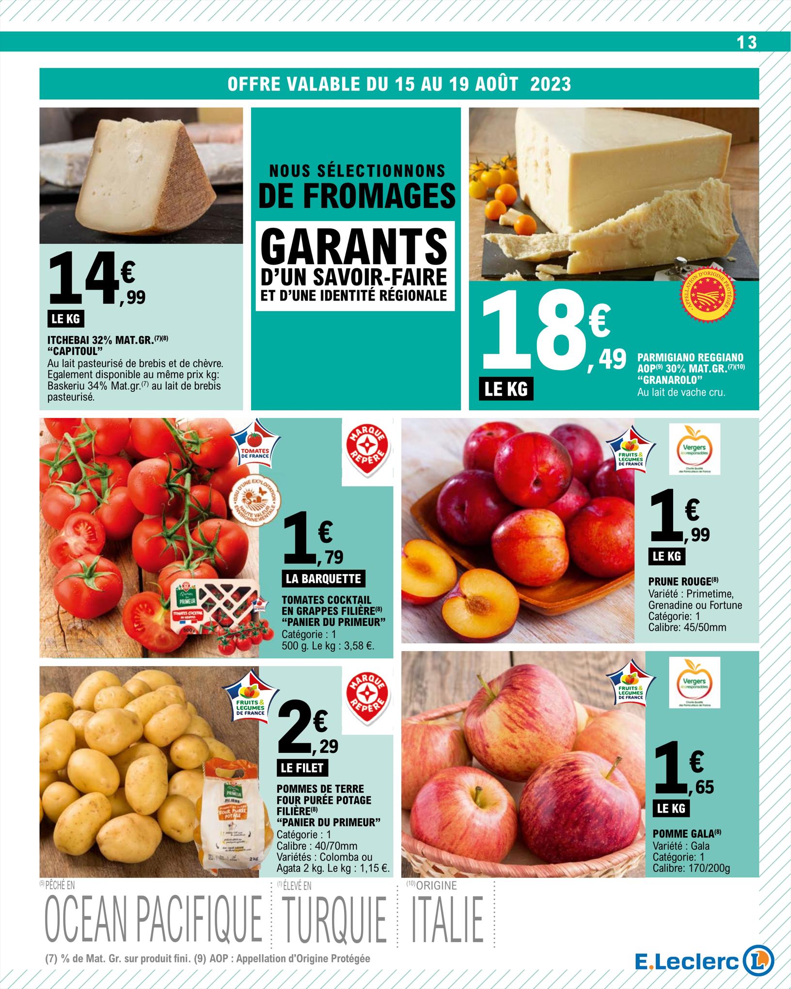 Catalogue E.leclerc 15 – 26 Août 2023 Page 13