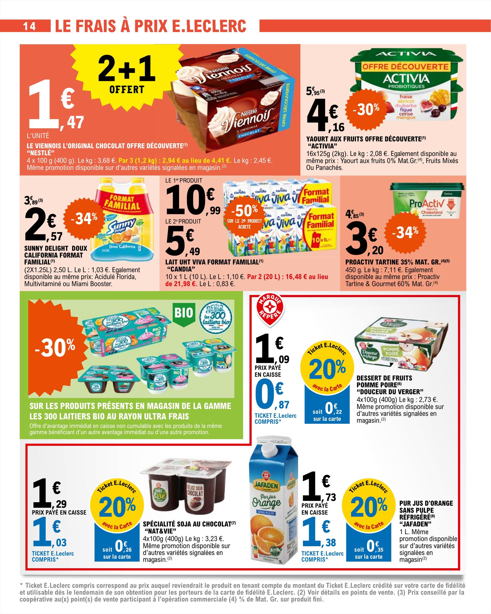 Catalogue E.leclerc 15 – 26 Août 2023 Page 14