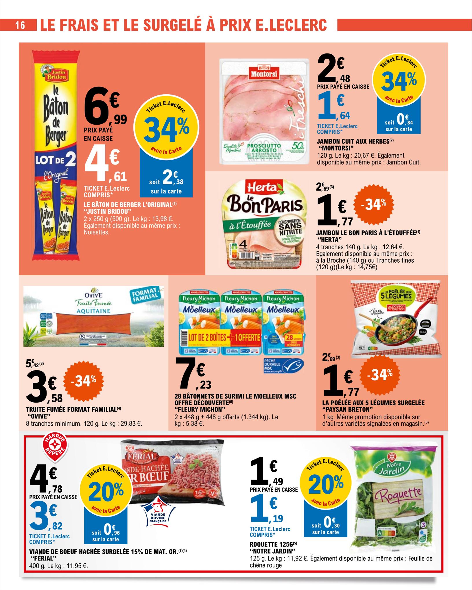 Catalogue E.leclerc 15 – 26 Août 2023 Page 16