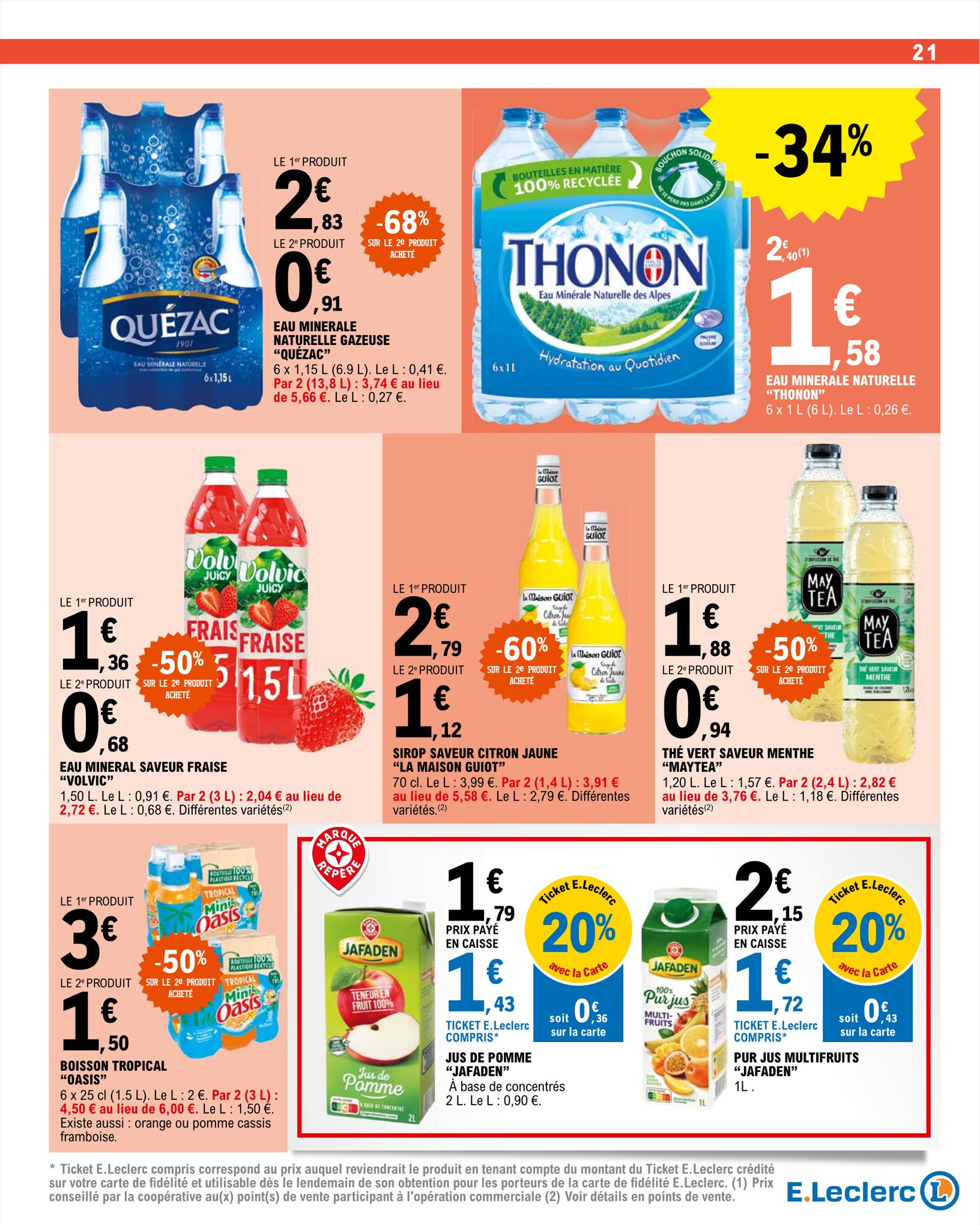 Catalogue E.leclerc 15 – 26 Août 2023 Page 21