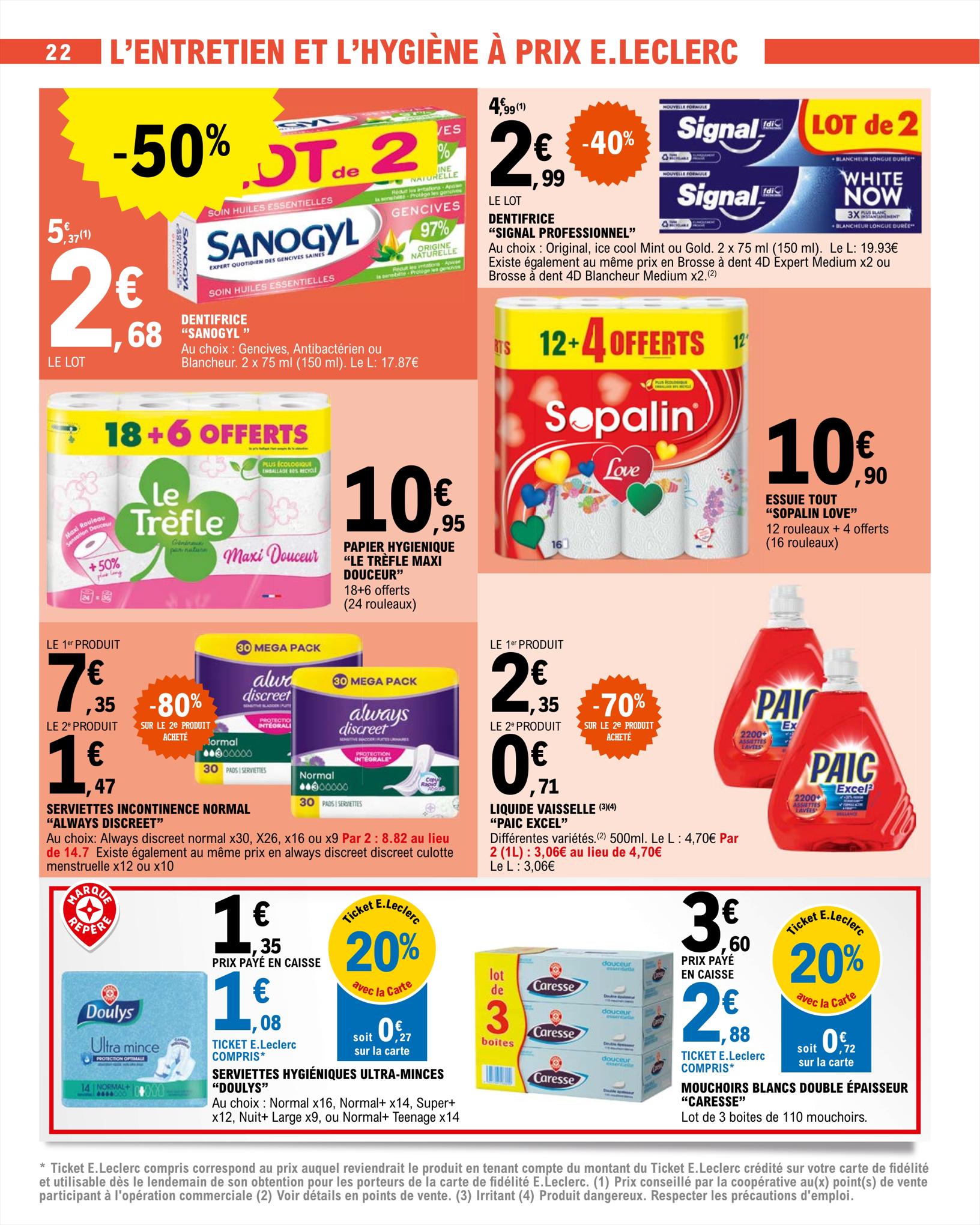 Catalogue E.leclerc 15 – 26 Août 2023 Page 22