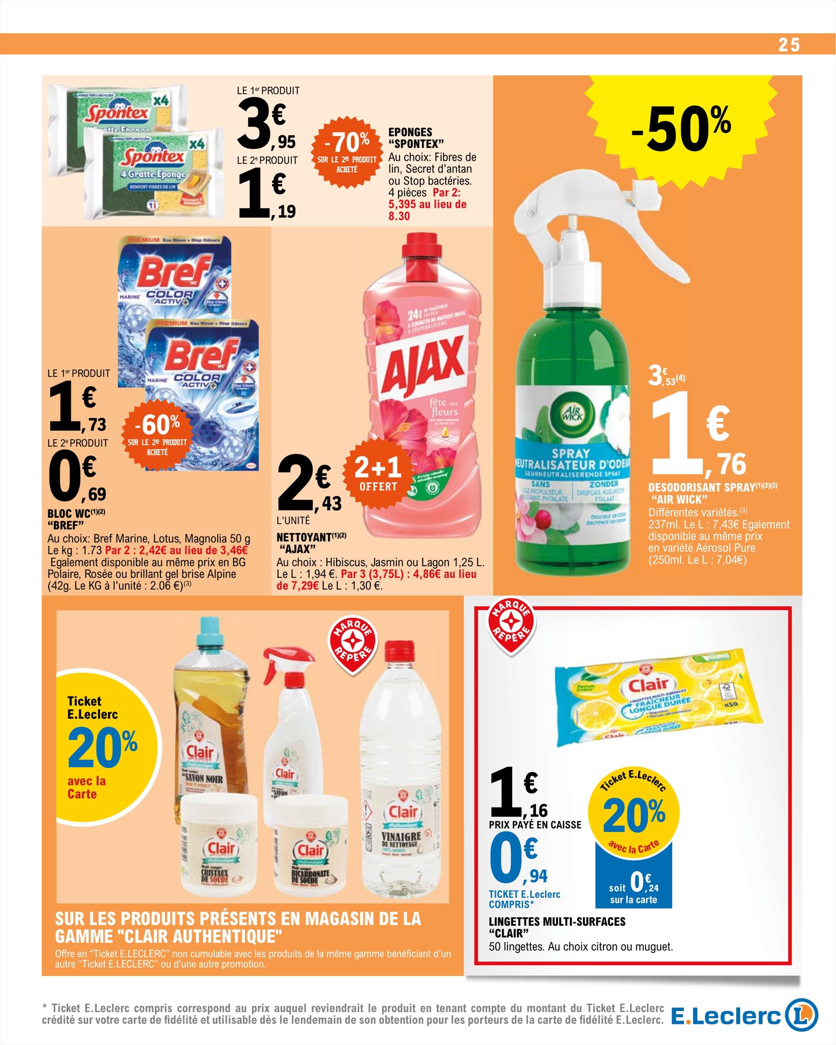 Catalogue E.leclerc 15 – 26 Août 2023 Page 25