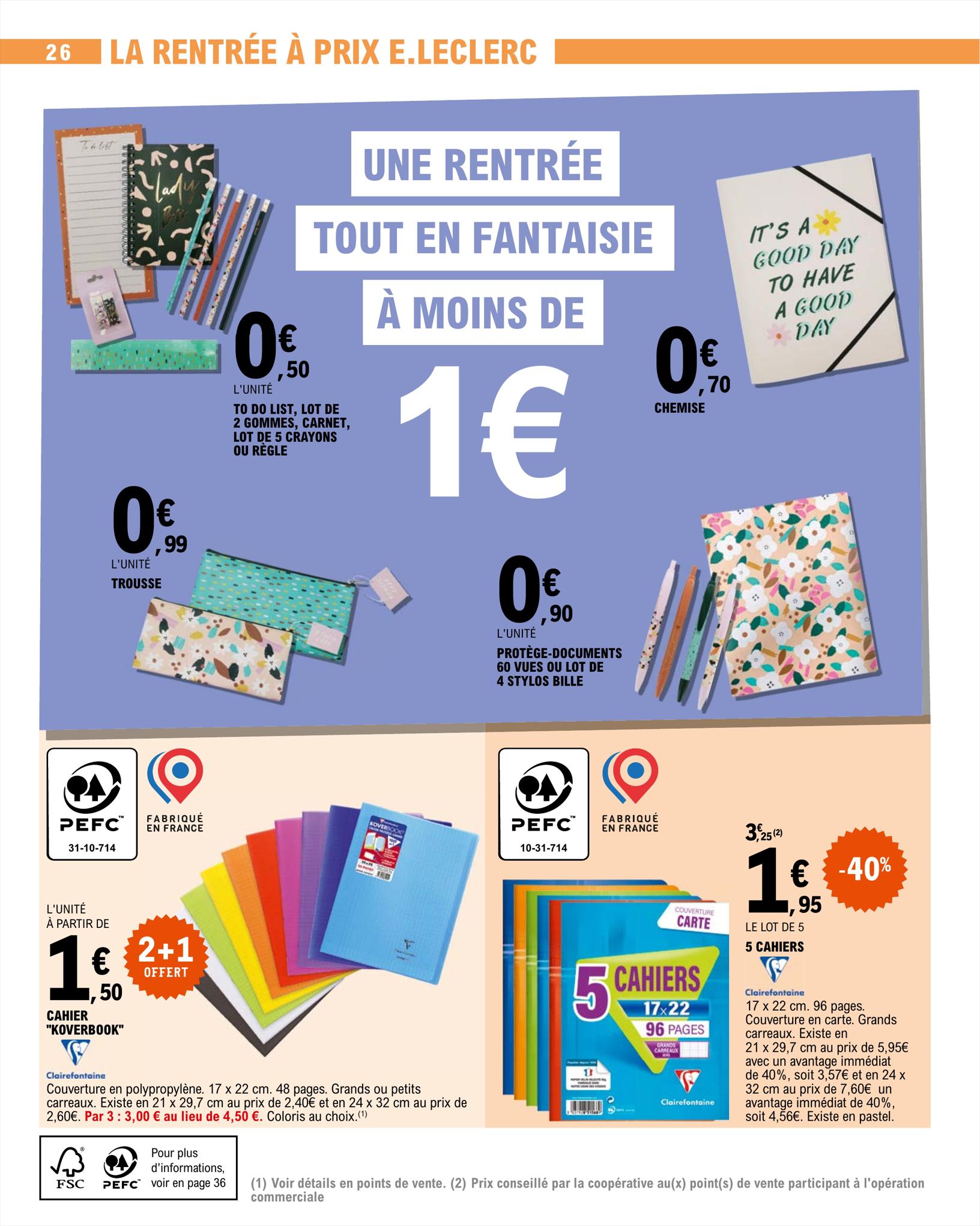 Catalogue E.leclerc 15 – 26 Août 2023 Page 26