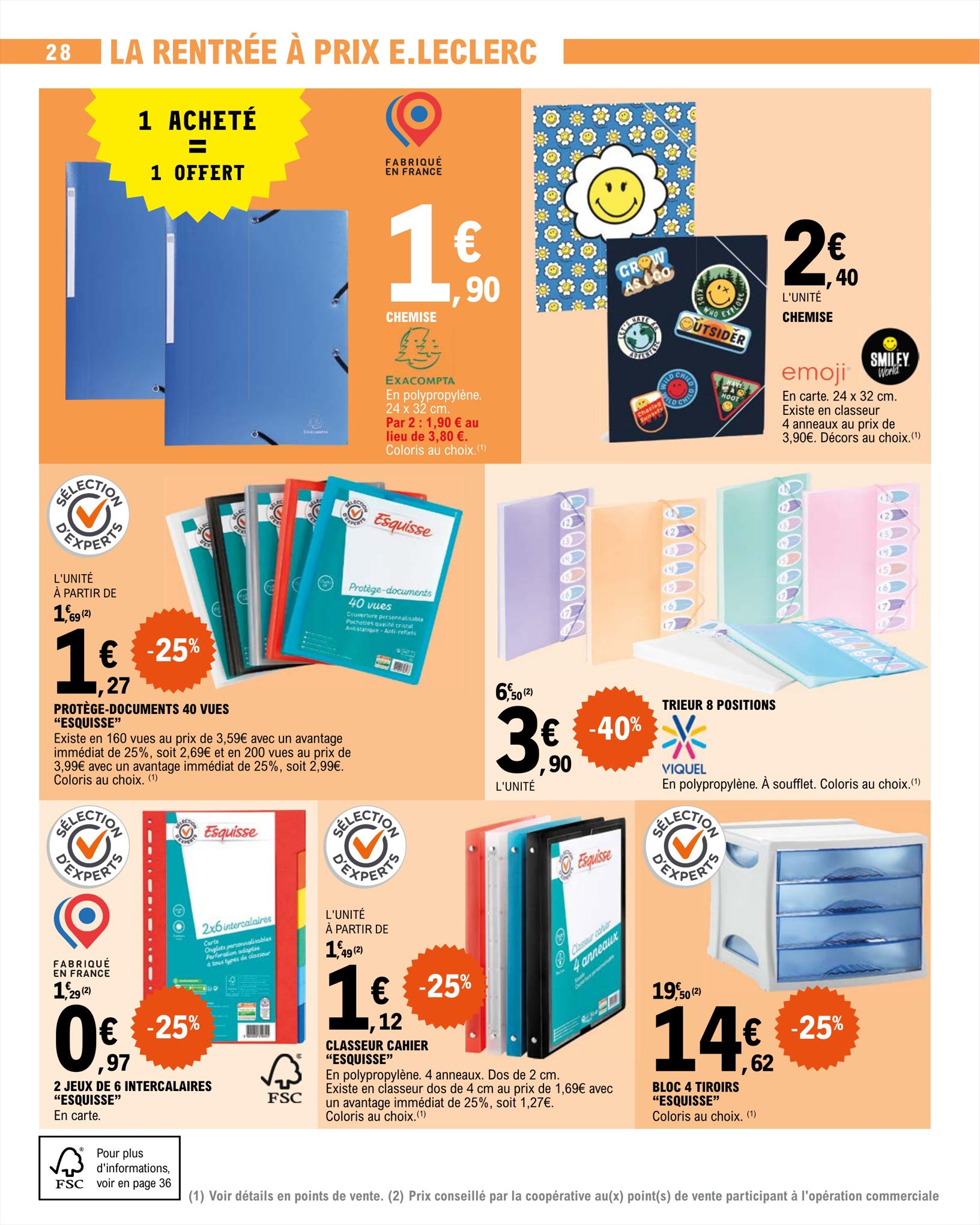 Catalogue E.leclerc 15 – 26 Août 2023 Page 28